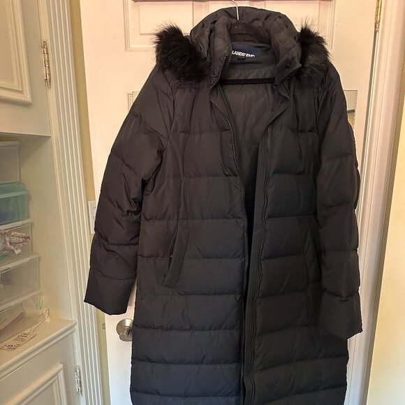 SUPER WARM LAND'S END DOWN COAT - Picture 1 of 7